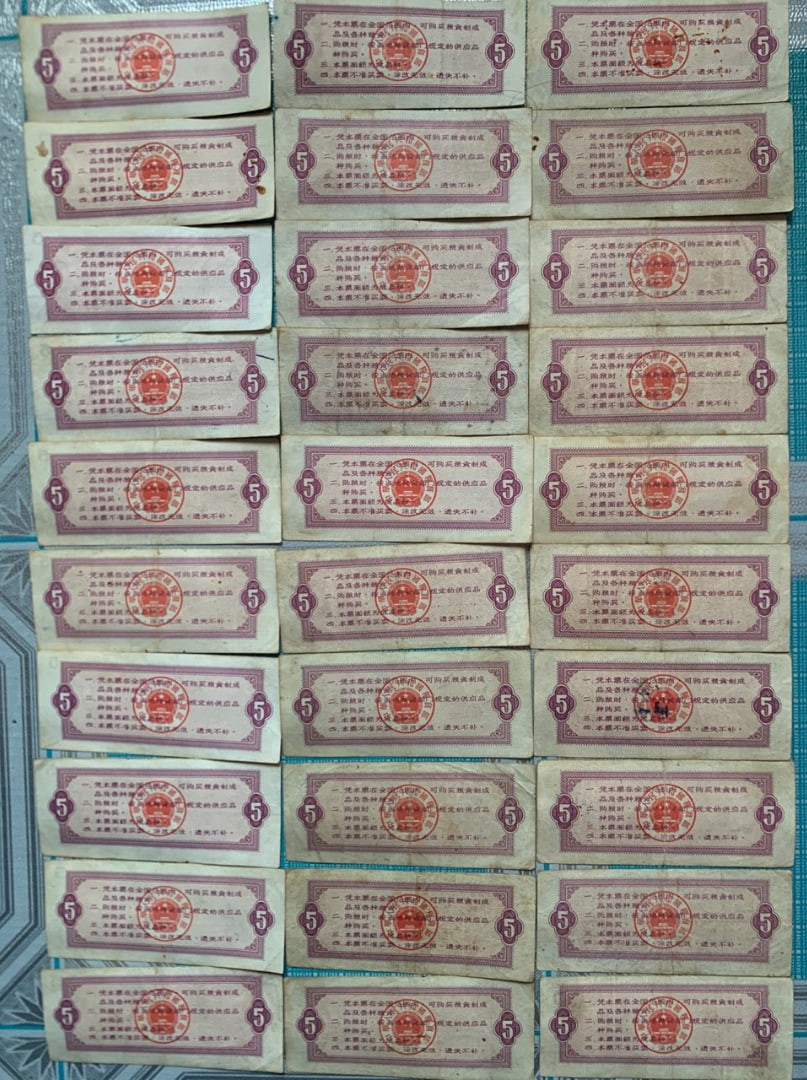 伍市斤粮票